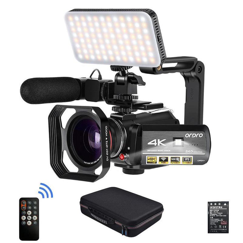 ORDRO 4K WiFi Digital Video Camera AC3 Ultra HD 60FPS