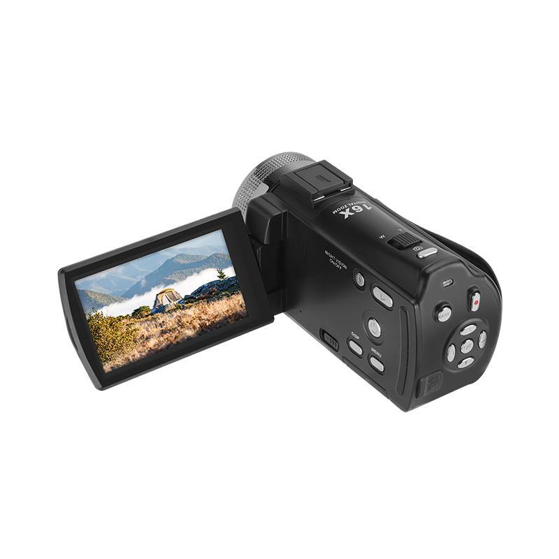 ORDRO HDV-V12 ビデオ カメラ ビデオカメラ デジタル Youtube Vlogging カメラ レコーダー IR ナイト ビジョン  ライト付き |ビデオカメラの手を使って、人生の風景を記録する